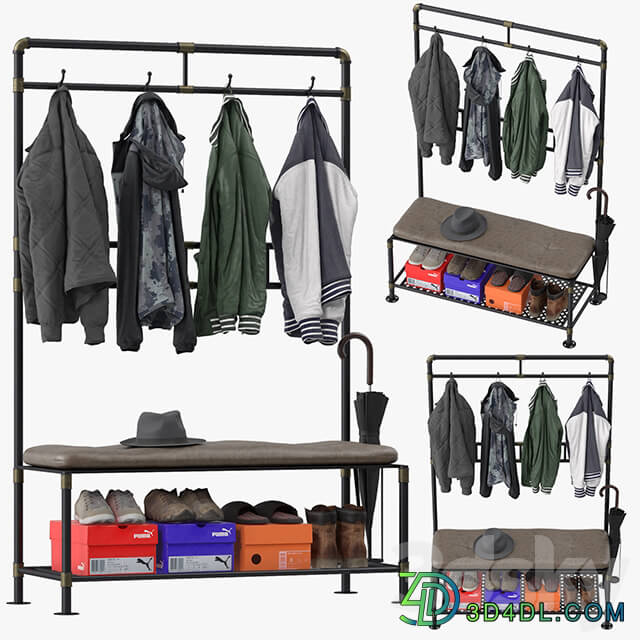 Cedric hall tree Clothes 3D Models