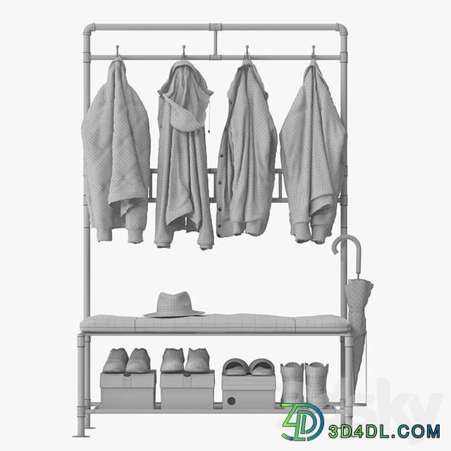 Cedric hall tree Clothes 3D Models