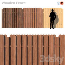 Wooden Fence IV 3D Models 