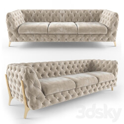 Belle Epoque Chesterfield Tufted Sofa 