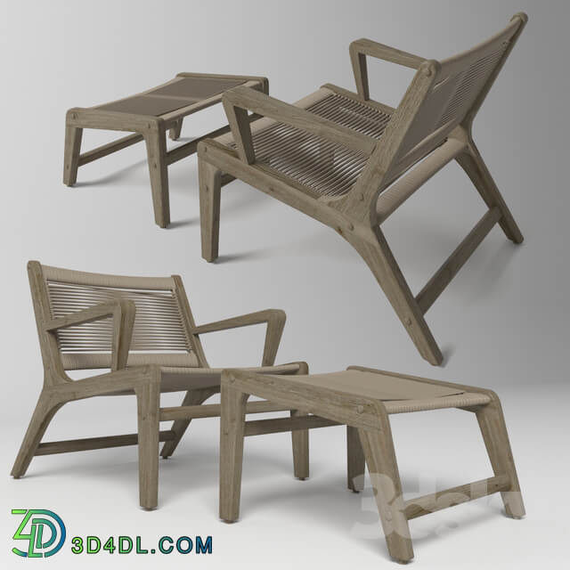 Basso chair with footrest. La Forma Julia Grup 