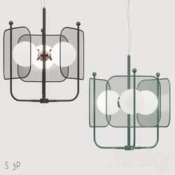 Masiero Papilio S 3 P Chandelier Pendant light 3D Models 