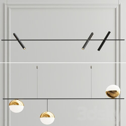 Technum and Kreon Esprit Pendants Pendant light 3D Models 