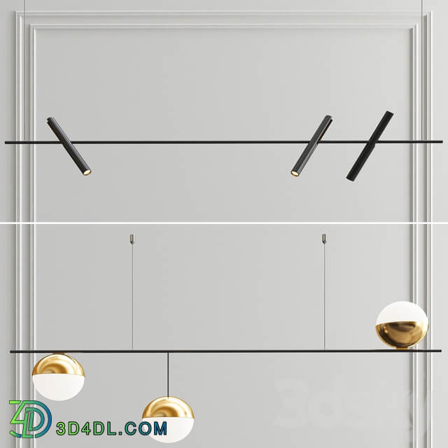 Technum and Kreon Esprit Pendants Pendant light 3D Models