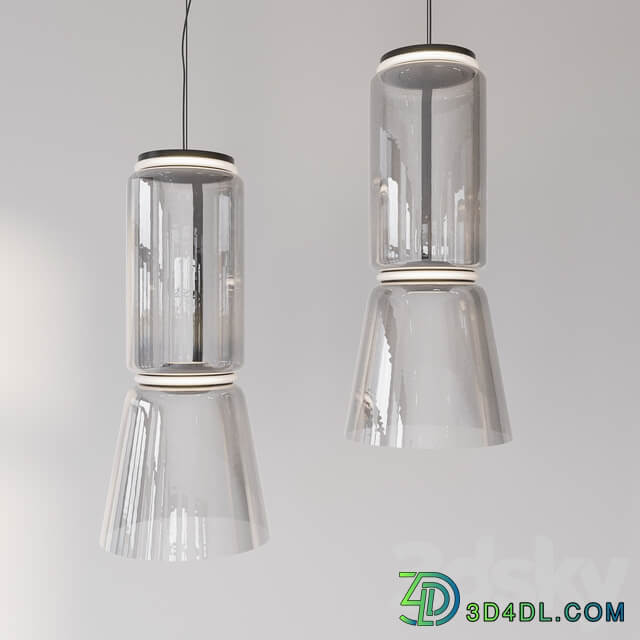 FLOS Noctambule Cone and Bowl Pendant light 3D Models