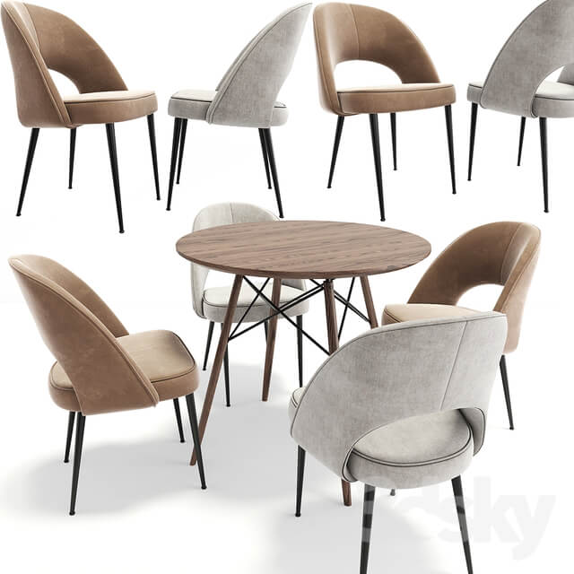 Table Chair Dining Chair Set 08