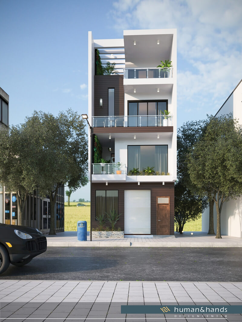  3D House Exterior by Huy Hieu Lee