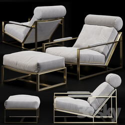 RH Milo Baughman Model 3418 1965 Chair 