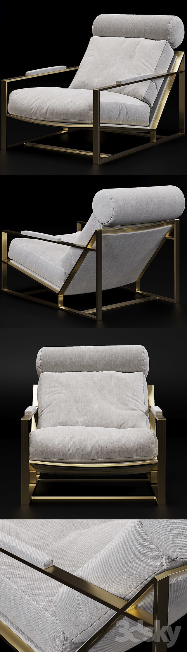 RH Milo Baughman Model 3418 1965 Chair
