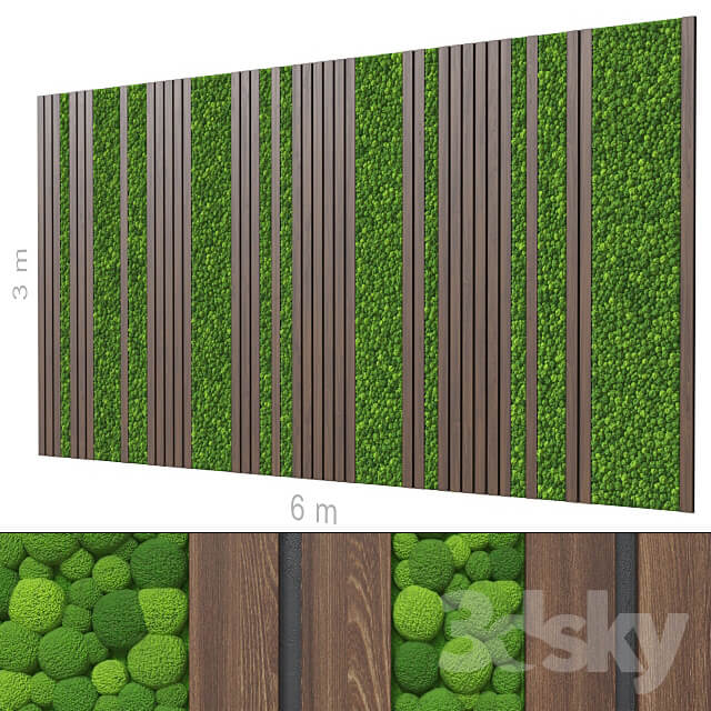 Decorative wall 205.