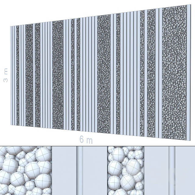 Decorative wall 205.