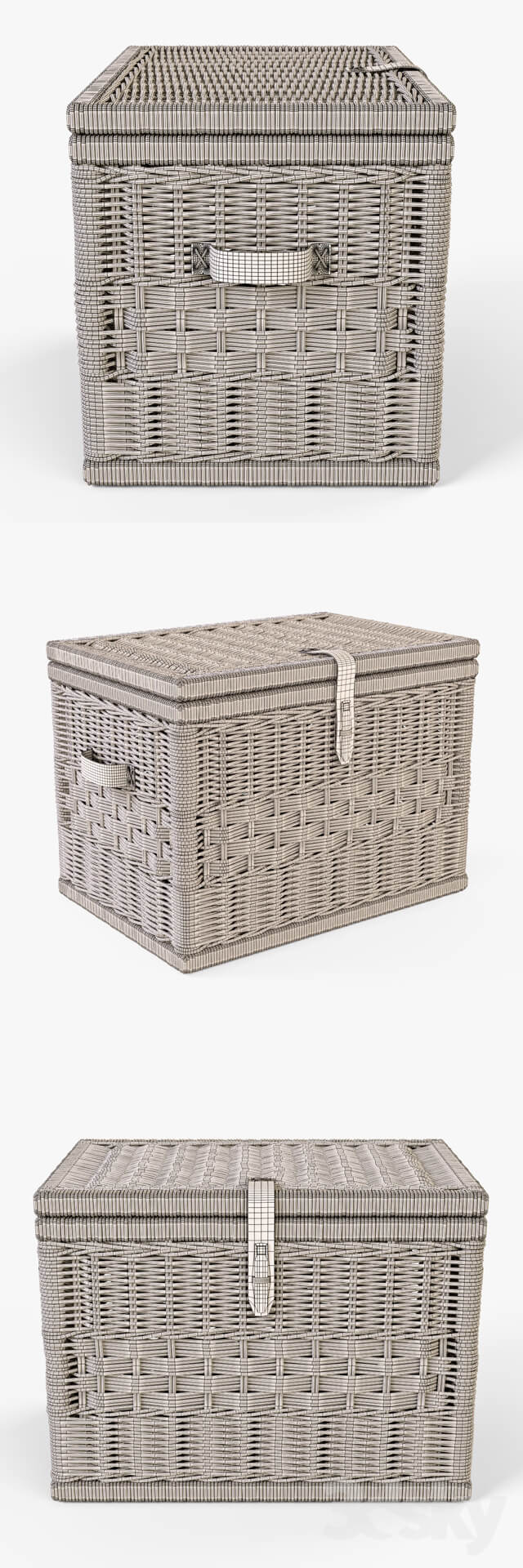 Wicker Chest Natural Color