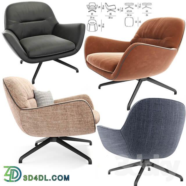 Minotti Jensen Armchair With Pillow
