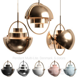 GUBI Multi lite Pendant light 3D Models 