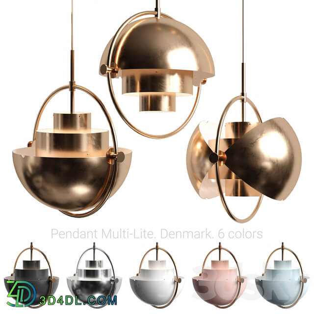 GUBI Multi lite Pendant light 3D Models