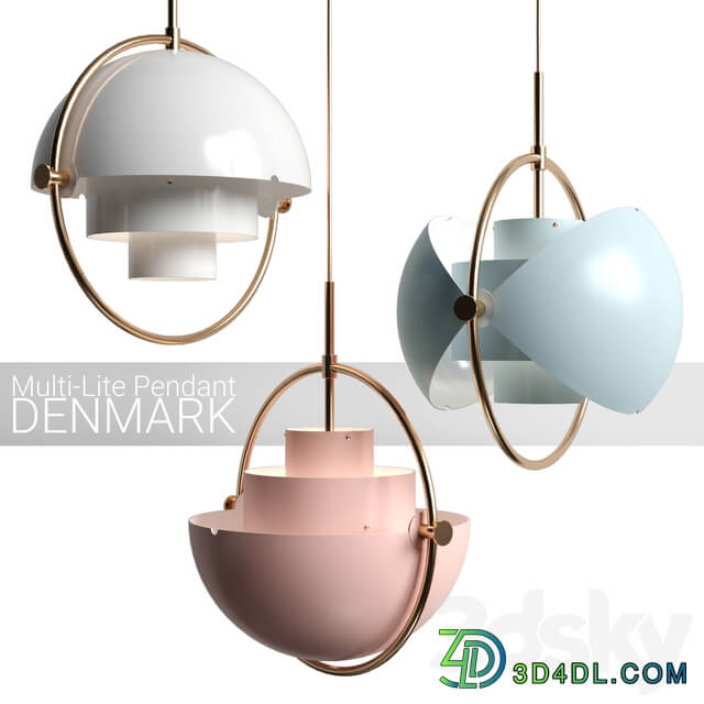GUBI Multi lite Pendant light 3D Models