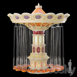 Attraction. Carousel Other 3D Models 