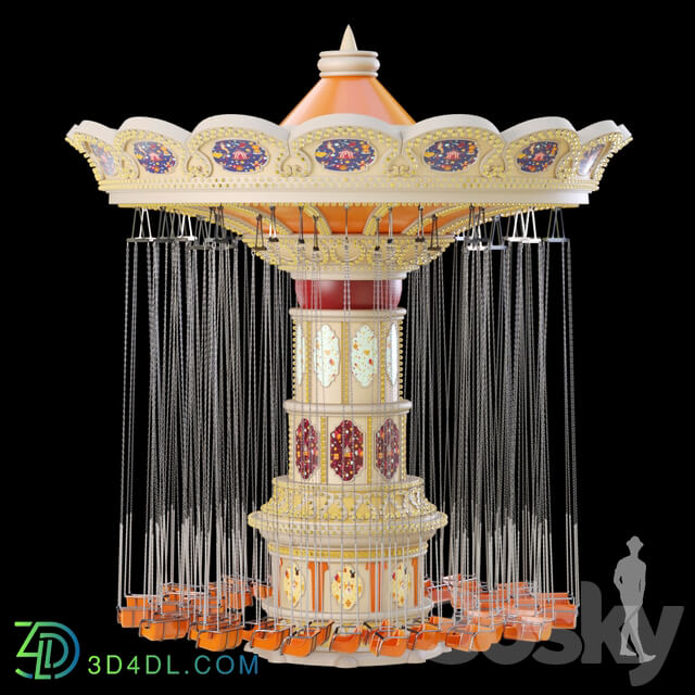 Attraction. Carousel Other 3D Models