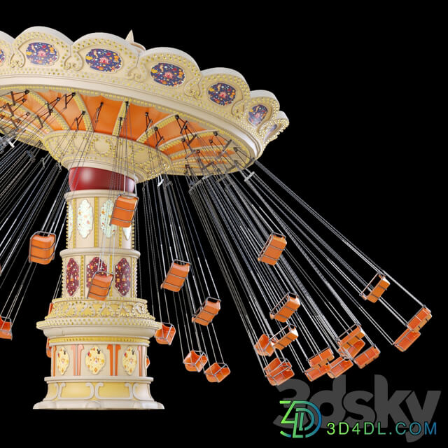 Attraction. Carousel Other 3D Models
