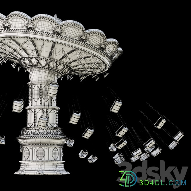 Attraction. Carousel Other 3D Models