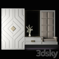Furniture composition for hallway 64 3D Models 