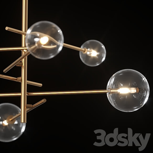 Chandelier Maxlight Lollipop P0294. Pendant light 3D Models