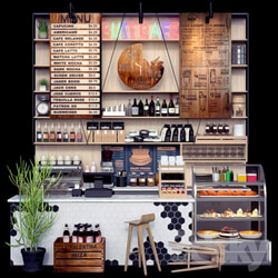 JC Coffee Shop Counter 