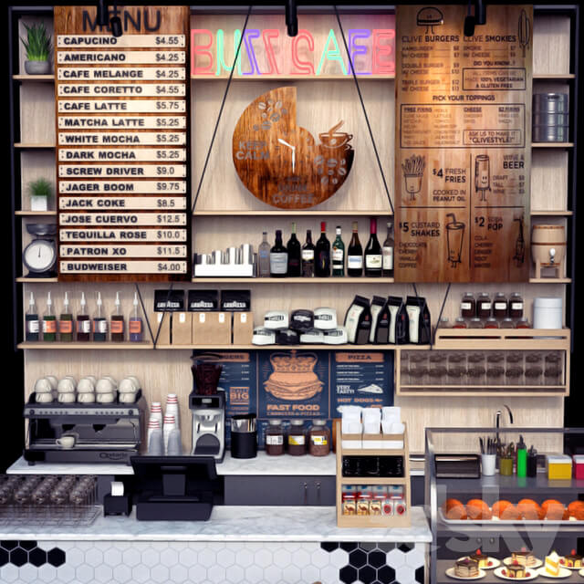 JC Coffee Shop Counter