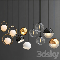 Collection of Pendant Lights New Pendant light 3D Models 