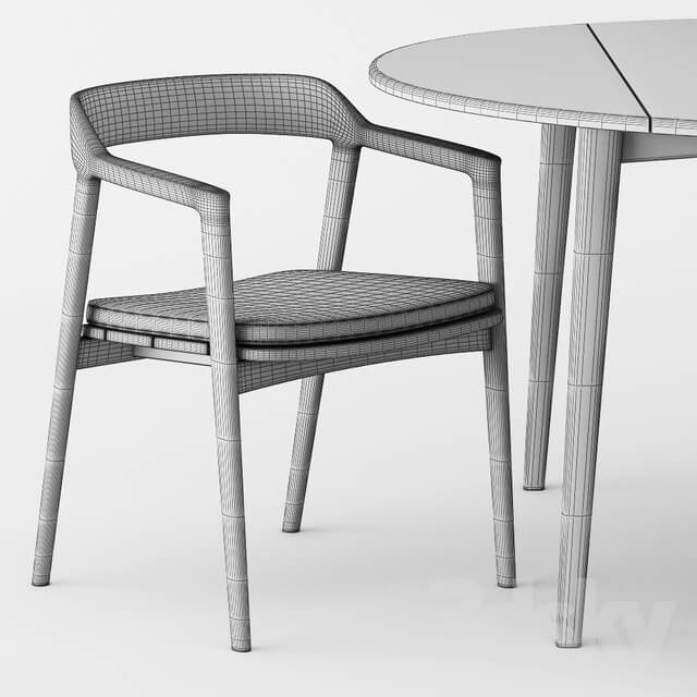 Table Chair KARPENTER GRASSHOPPER SET2