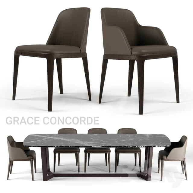 Table Chair Poliform dining set