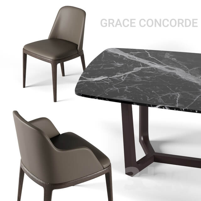 Table Chair Poliform dining set