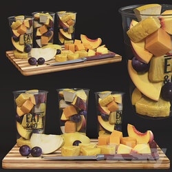 Fruit in glasses 