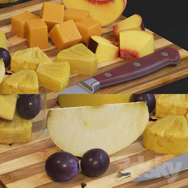 Fruit in glasses