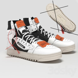 off white court 3.0 Footwear 3D Models 