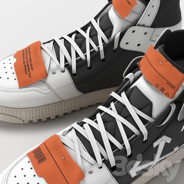 off white court 3.0 Footwear 3D Models