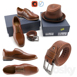 Cloth set Footwear 3D Models 