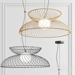 Cage Ceiling Light Charcoal Pendant light 3D Models 
