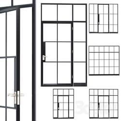 Steel door. Partition set 1 