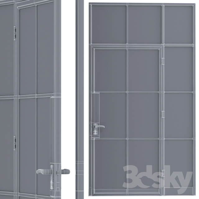 Steel door. Partition set 1