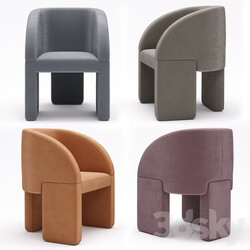 Baxter Chair Lazybones 3D Models 