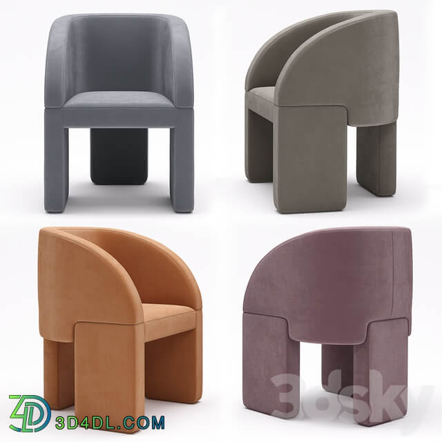 Baxter Chair Lazybones 3D Models