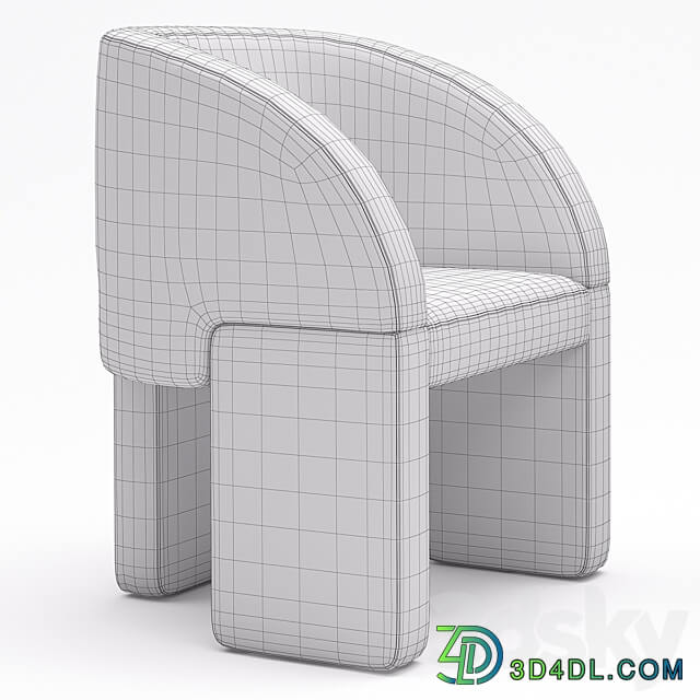 Baxter Chair Lazybones 3D Models