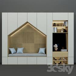 Wardrobe Display cabinets Furniture composition for hallway 38 