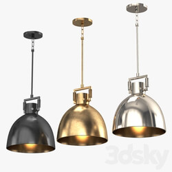 MACHINIST METAL CLOCHE PENDANT Pendant light 3D Models 