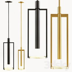 Melange Small and Medium Floating Disc Pendant Pendant light 3D Models 