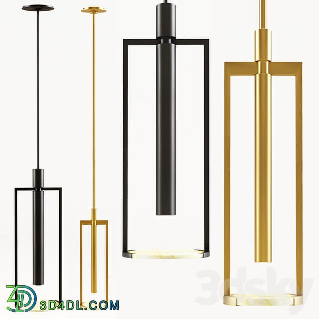 Melange Small and Medium Floating Disc Pendant Pendant light 3D Models