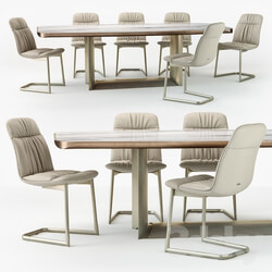 Table Chair Cattelan Italia Kelly chair Dragon table 