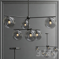 Westelem Smoked Shade Pendant light 3D Models 