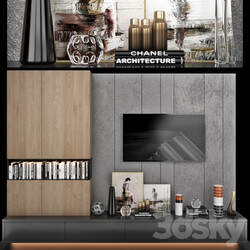 TV Wall set 19 3D Models 